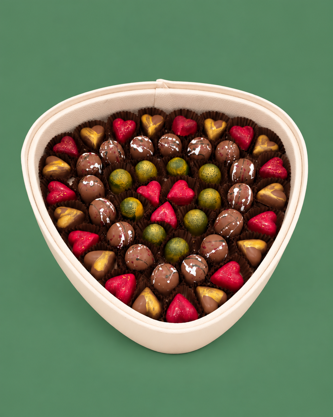 Heart-Shaped Diwali Chocolate Tray